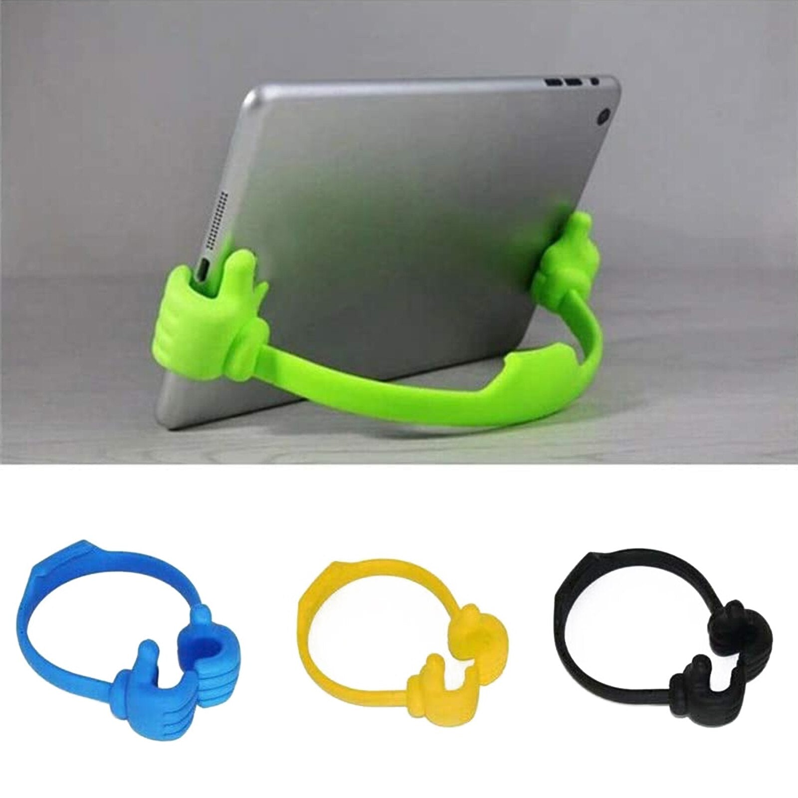 Thumbs up Mobile Cell Phone Holder Movie Watching Lazy Bed Desktop Mount Stand Silicone Universal Cellphone Tablet Desk Holder