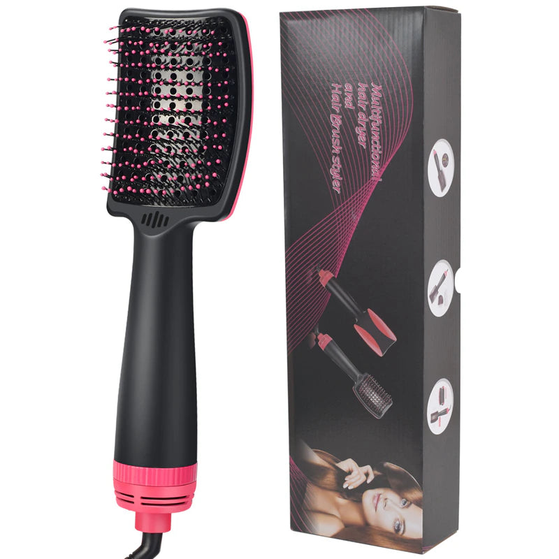 New Hair Dryer Brush Brosse Soufflante Cheveux Hairdryer Brush 2 in 1 Hair Dryer & Volumizer Salon Hot Air Comb Hot Comb Brush