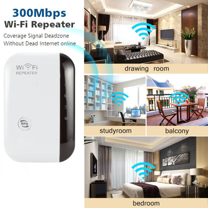 Wifi Repeater 300Mbps Wifi Extender Amplifier Wifi Signal Booster 802.11N Long Range Wireless Wi-Fi Repeater Access Point